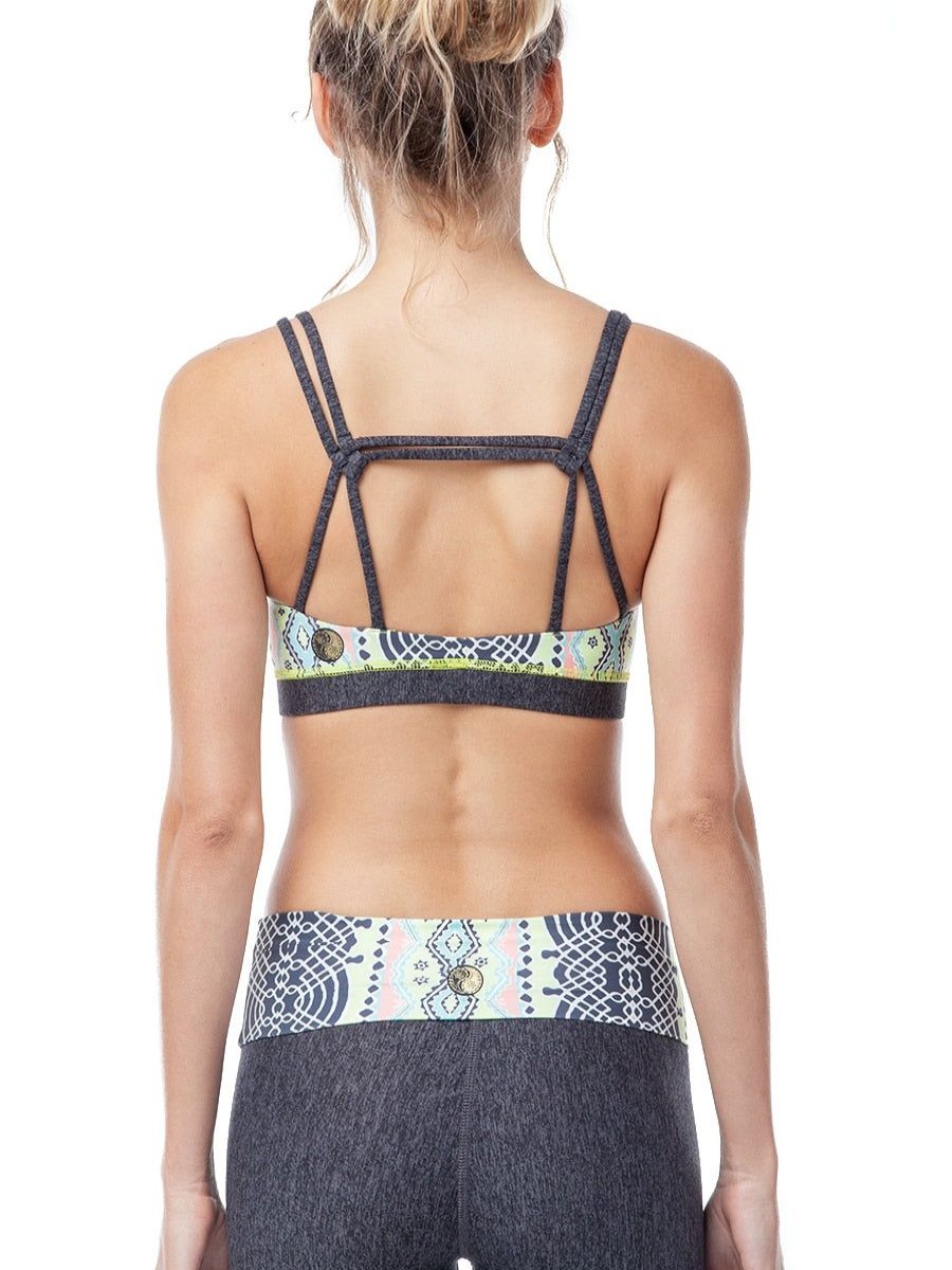 Clothing Gypsy05 Sports Bras | Tulipe Active Bralette Charcoal/Lime