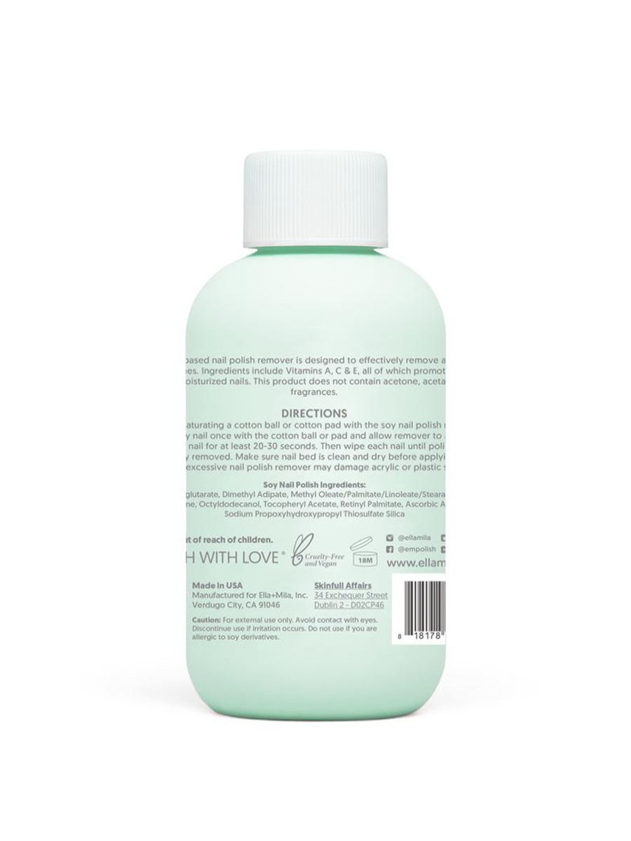 Skin + Beauty Ella+Mila Nail Care | Unscented Soy Nail Polish Remover