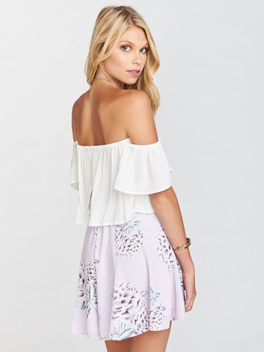 Clothing Show Me Your Mumu Skirts | Skater Stretch Mini Skirt