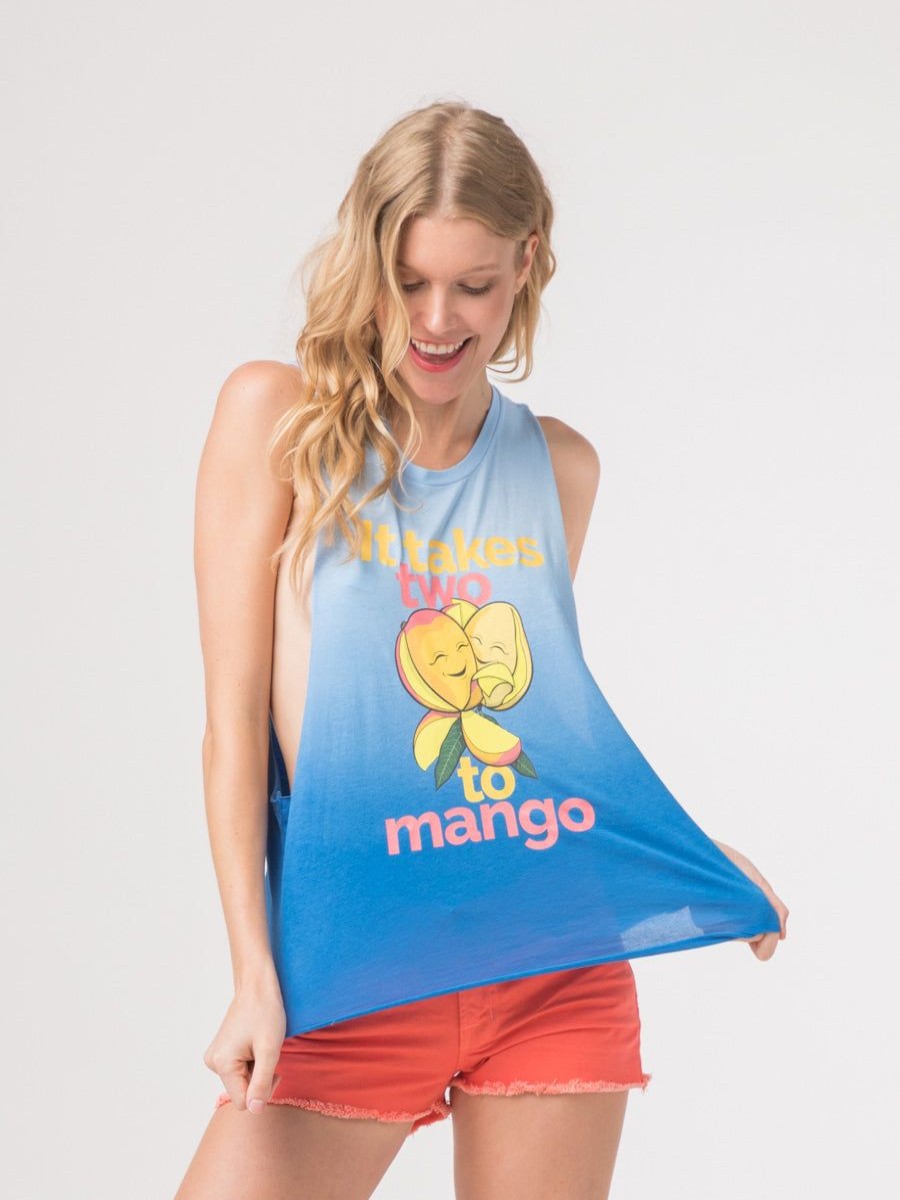 Clothing Vegan Scene Graphic Tanks | It Takes Two To Mango Tank Top