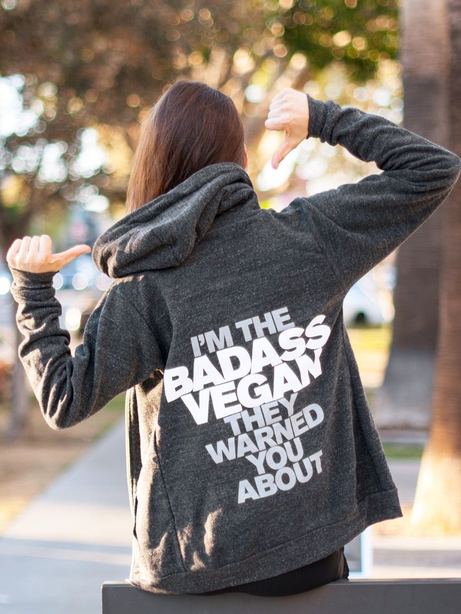 Clothing Vegan Scene Vegan Scene | I'M The Badass Vegan They Warned You About Hoodie