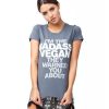 Clothing Vegan Scene Graphic Tees | I'M The Badass Vegan They Warned You About Tee