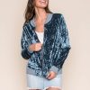 Clothing Legends & Vibes Jackets + Coats | Vienna Velvet Bomber Blue