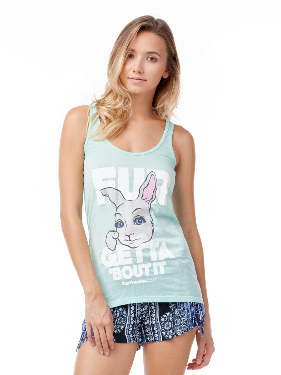 Clothing Vegan Scene Graphic Tanks | Fur Getta 'Bout It Tank