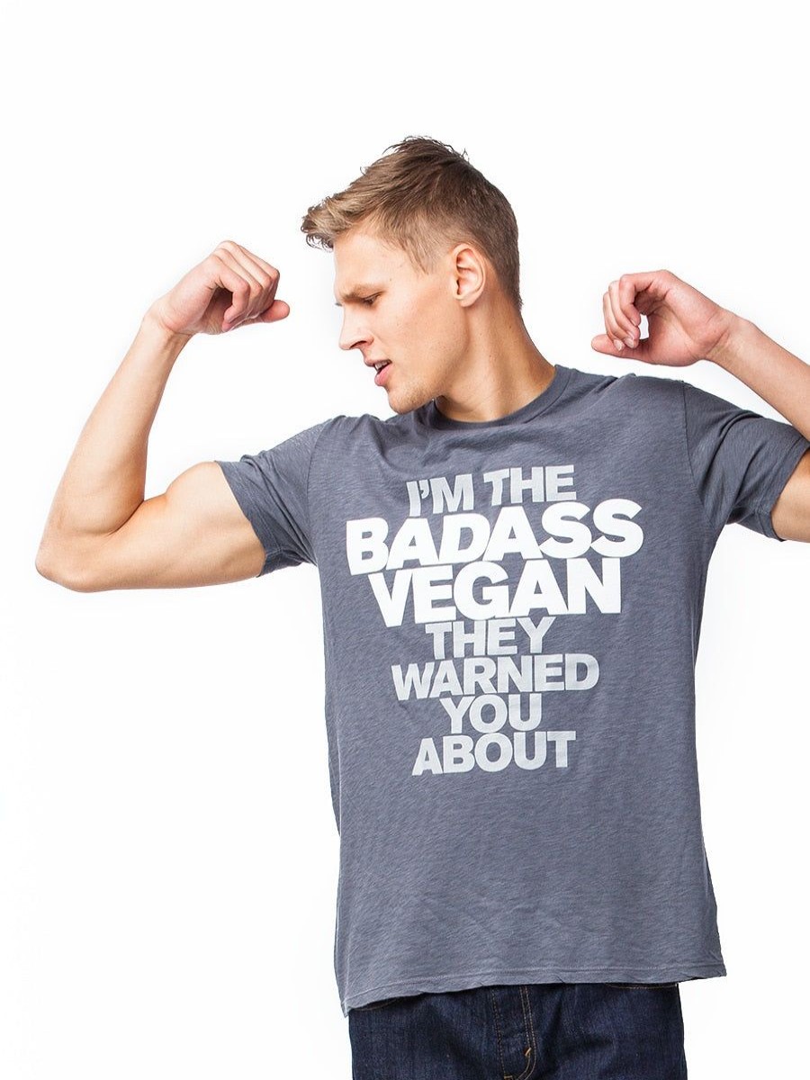 Clothing Vegan Scene Graphic Tees | I'M The Badass Vegan They Warned You About Unisex Tee