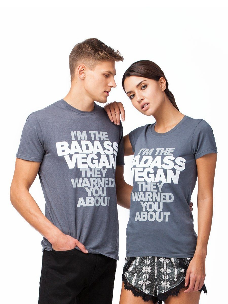 Clothing Vegan Scene Graphic Tees | I'M The Badass Vegan They Warned You About Unisex Tee