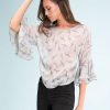 Clothing Legends & Vibes Sheer Tops | Park Butterfly Top