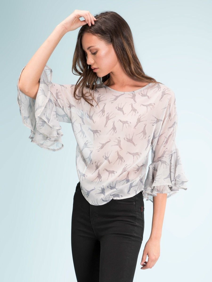 Clothing Legends & Vibes Sheer Tops | Park Butterfly Top