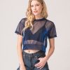 Clothing Legends & Vibes Legends & Vibes | Marco Iridescent Sheer Top