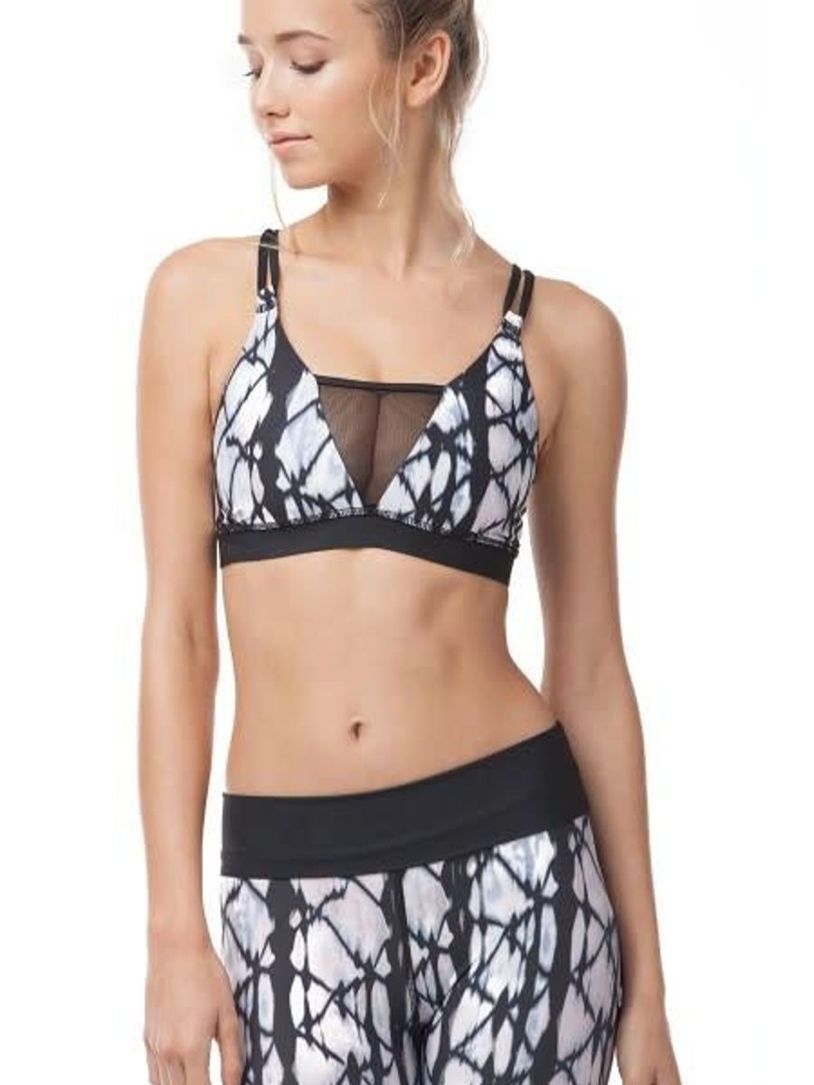 Clothing Gypsy05 Sports Bras | Tulipe Active Bralette Black/Coral