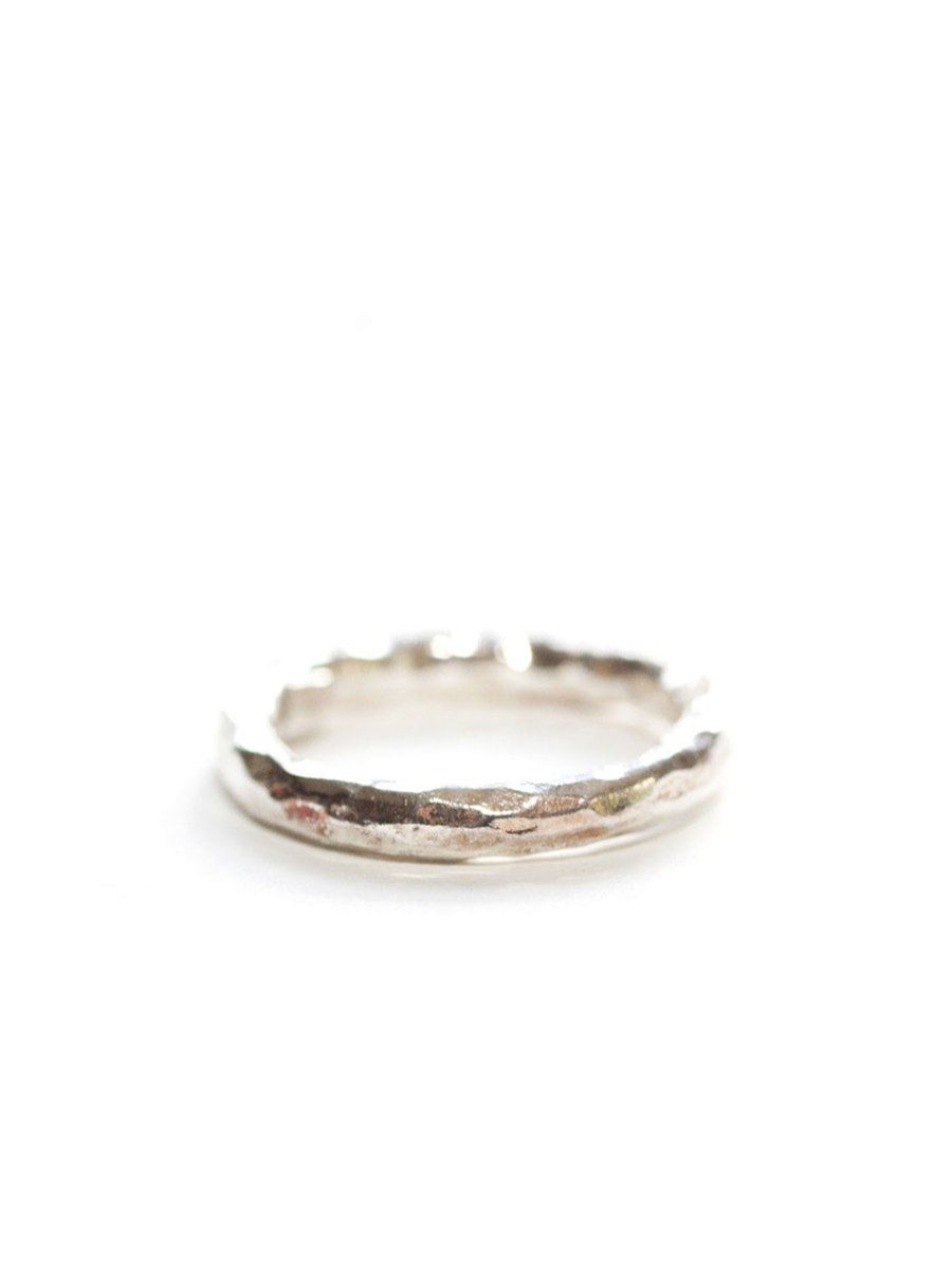 Accessories Avindy Rings | Hammered Chunky Silver Ring