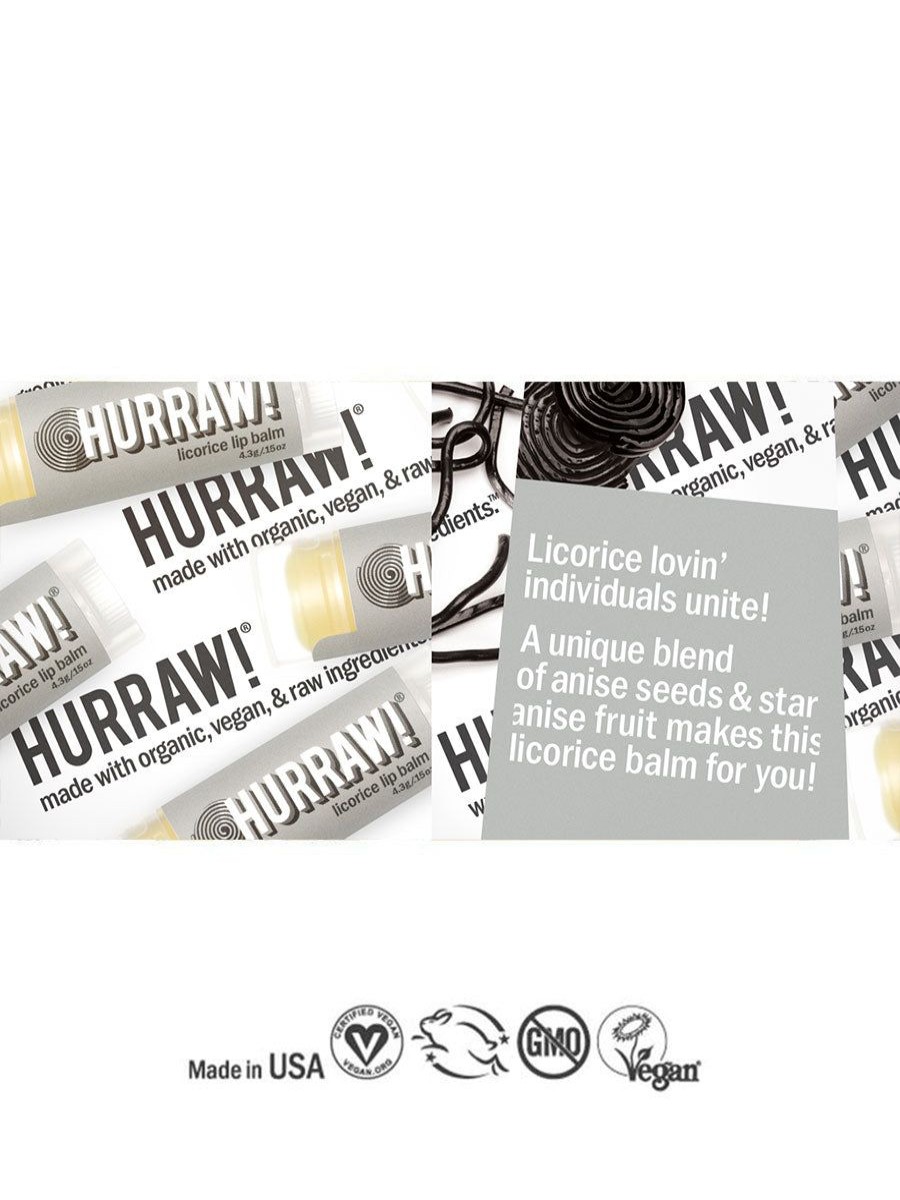 Skin + Beauty Hurraw Lip Care | Licorice Lip Balm