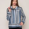 Clothing Legends & Vibes Jackets + Coats | Boardwalk Striped Woven Jacket