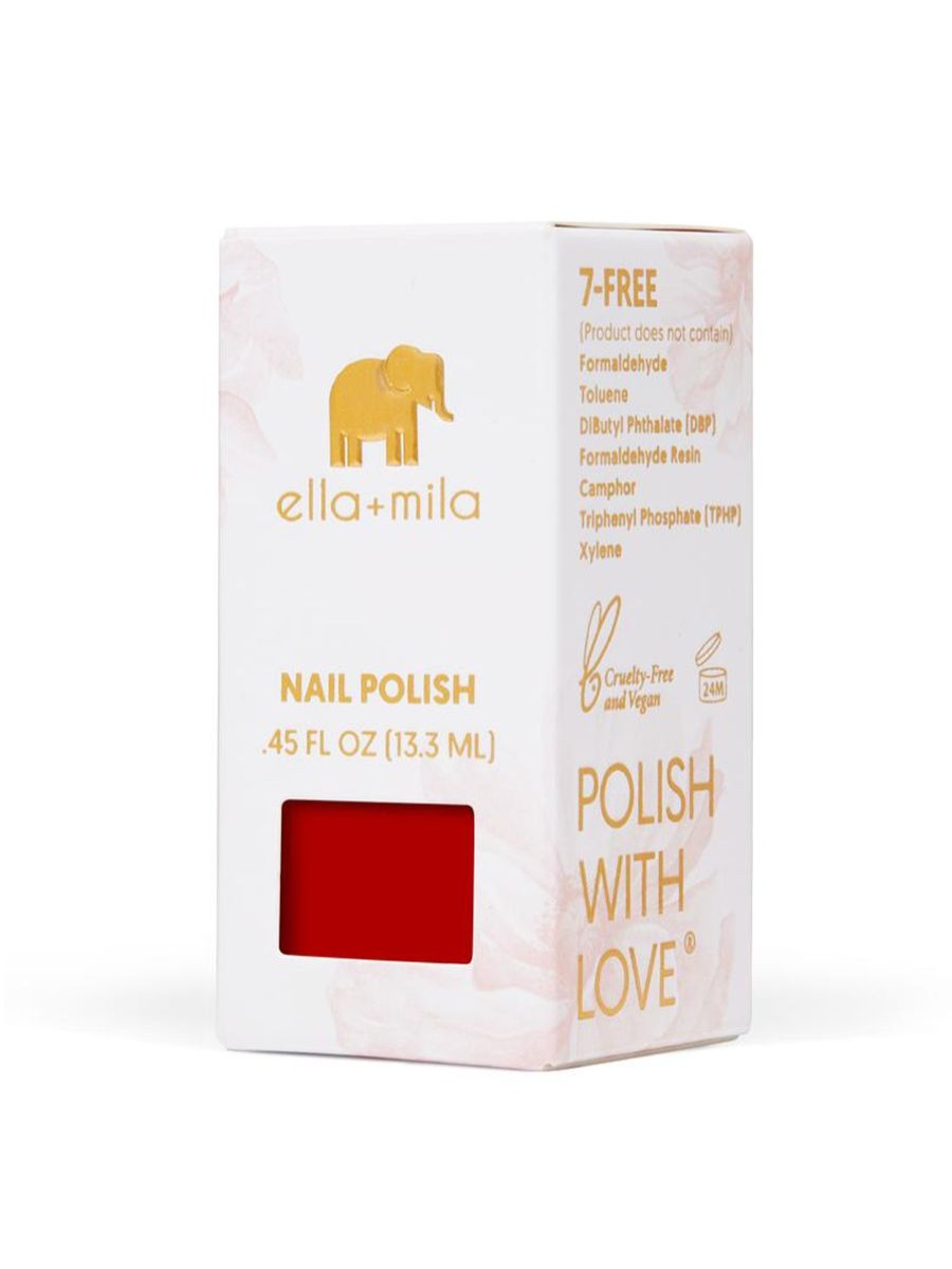 Skin + Beauty Ella+Mila Nail Polish | Paint The Town Red Nail Polish